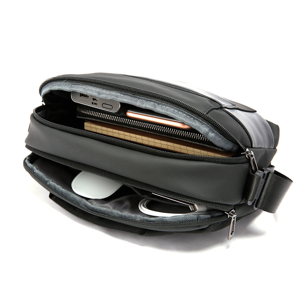 Waterproof Shoulder Wholesale Custom Anti Theft Nylon Men Crossbody Sling Bag