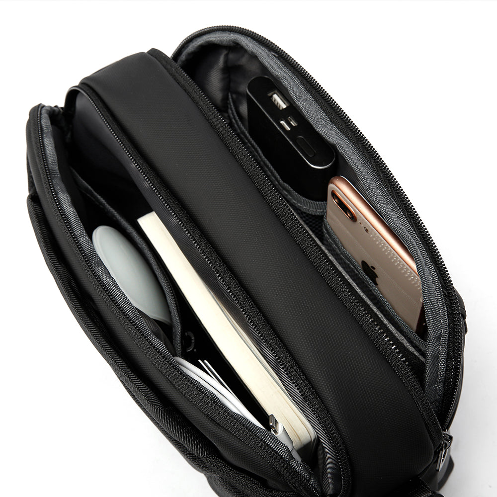 Waterproof Shoulder Wholesale Custom Anti Theft Nylon Men Crossbody Sling Bag