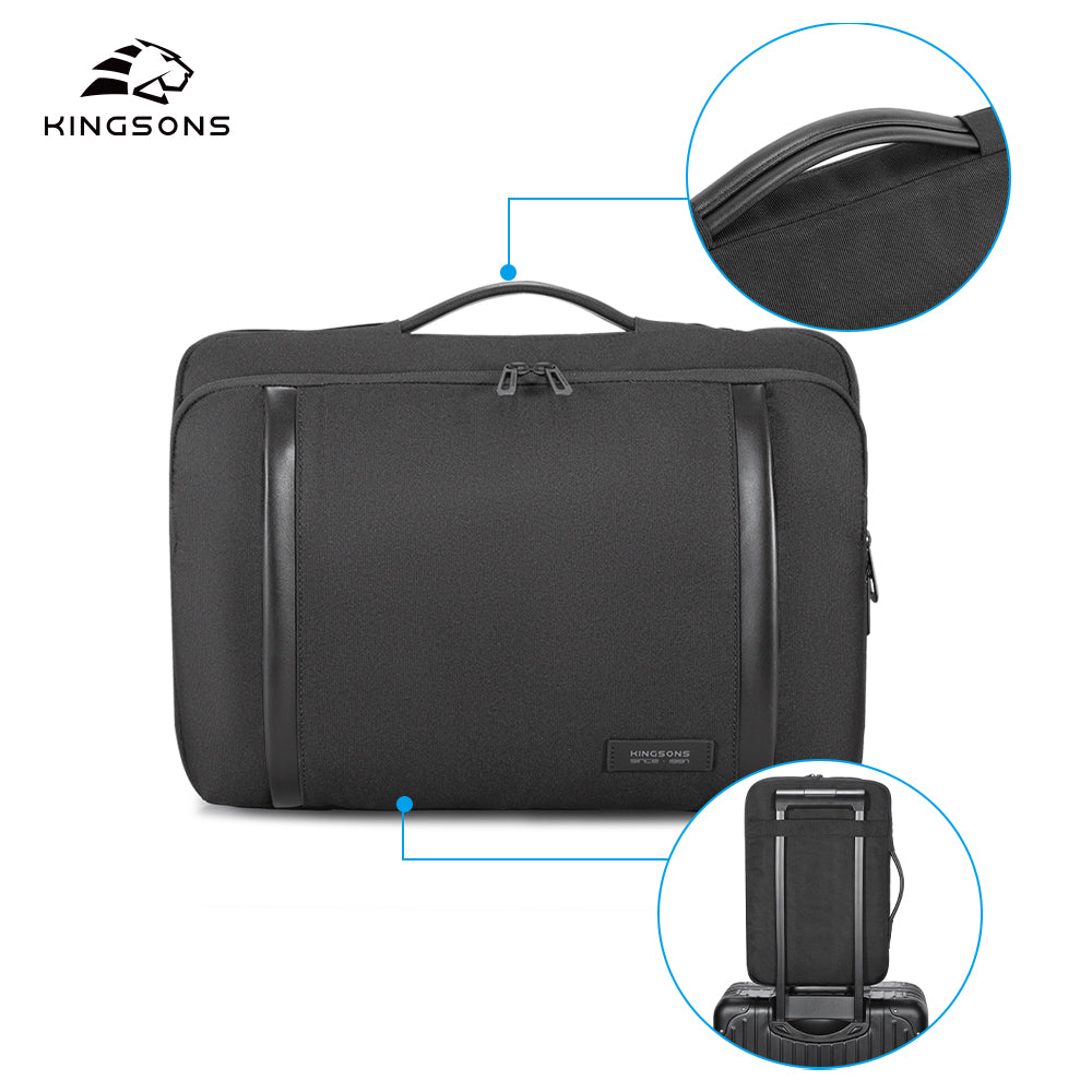 Kingsons Multifunctional Pocket Business Laptop Bag Custom Waterproof Hand Bag for Work