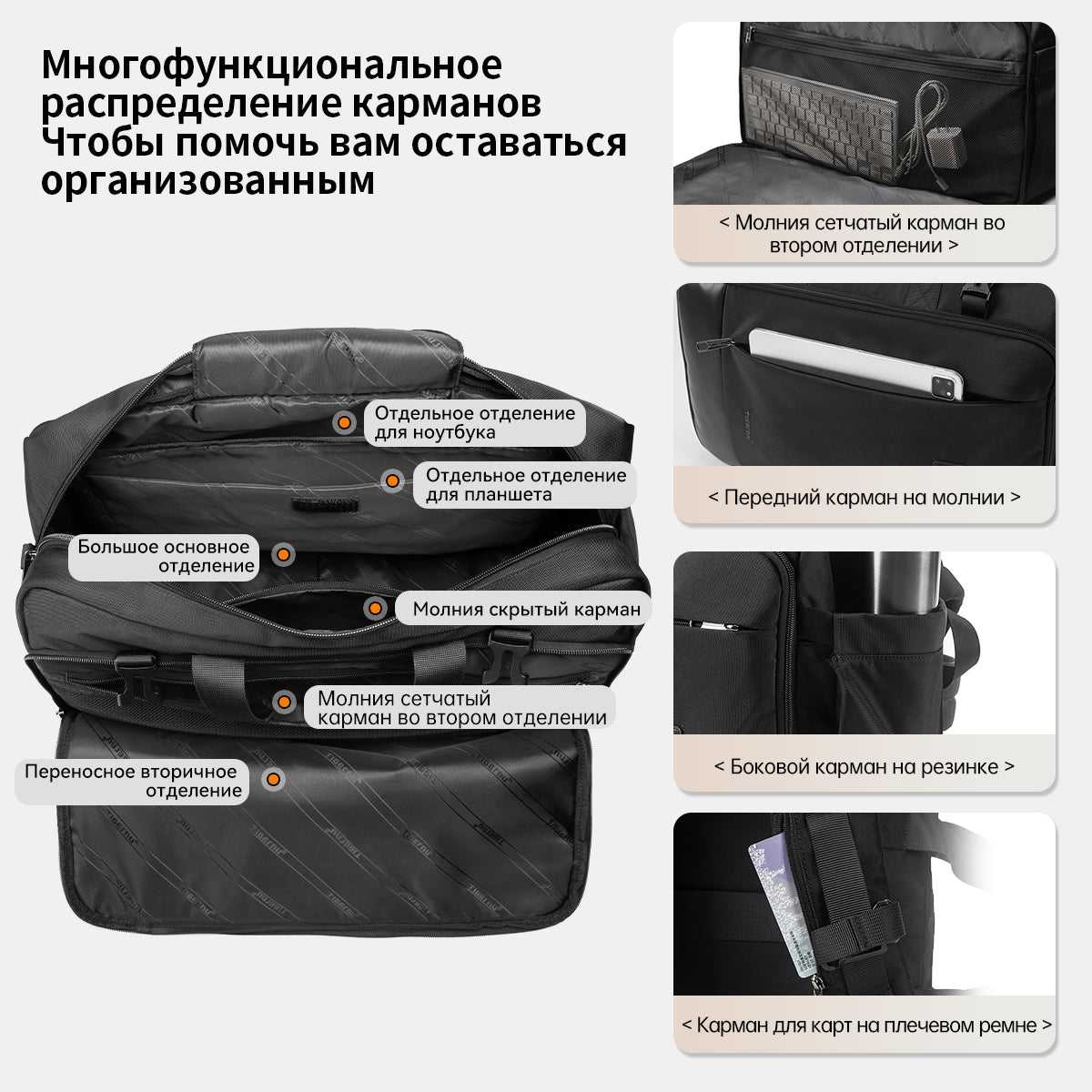 Tigernu High Quality Customizable Large Capacity Layered Storage Crossbody 17 Inches Waterproof Stylish Daily Commuting Backpack