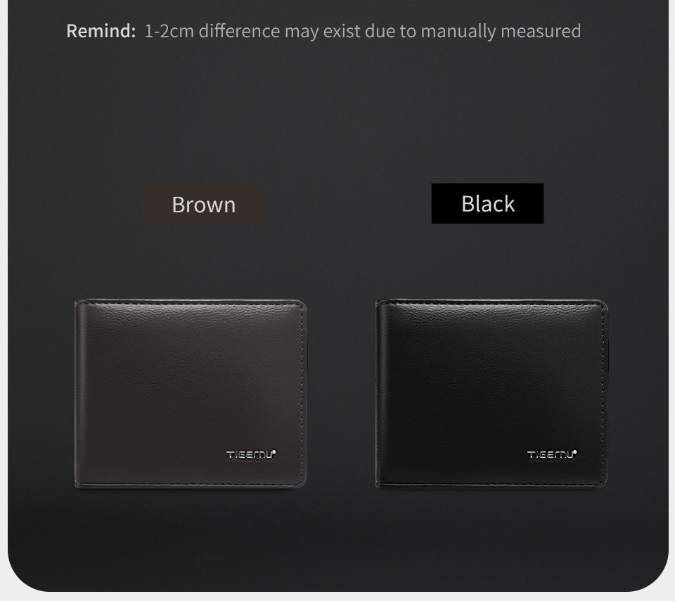 Tigernu Classic Fashion Category Storage 6.1-inch PU Easy Carrying Waterproof Scratch Resist Simple Universal Versatile Men's Wallet