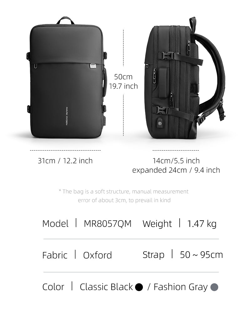 Mark Ryden Factory Hot Sale Laptop Bag Business Trip Travel Bag Can Be Customized Outdoor Multifunctional Shoulder Bag