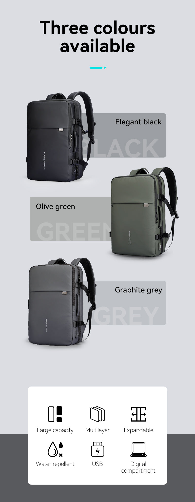 Mark Ryden Factory Hot Sale Laptop Bag Business Trip Travel Bag Can Be Customized Outdoor Multifunctional Shoulder Bag