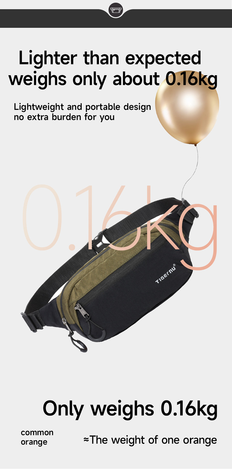 Tigernu High Quality Fashion Layered Storage Multi-pocket Nylon Durable Lightweight Waterproof Outdoor Daily Men Crossbody Bag