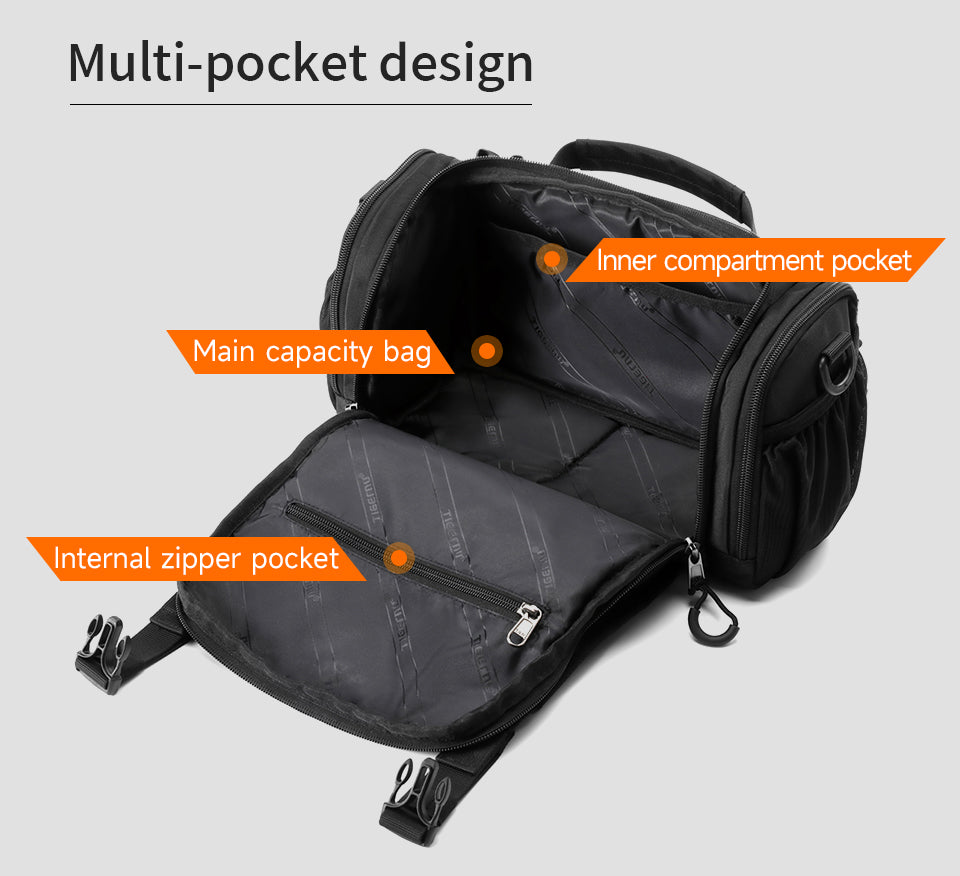 Tigernu Hot Sale High Quality Large Capacity Multi-pocket Nylon Waterproof Wear-resistant Outdoor Activity Bicycle Travel Backpack