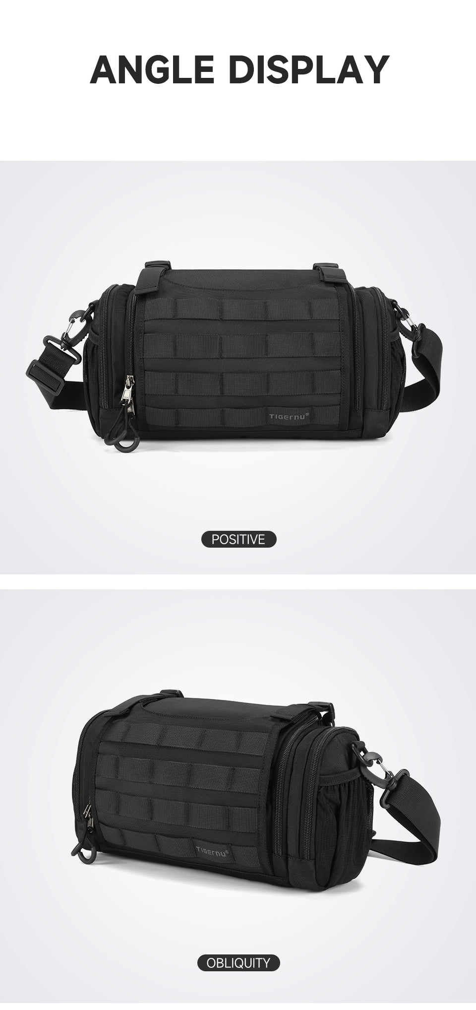 Tigernu Hot Sale High Quality Large Capacity Multi-pocket Nylon Waterproof Wear-resistant Outdoor Activity Bicycle Travel Backpack