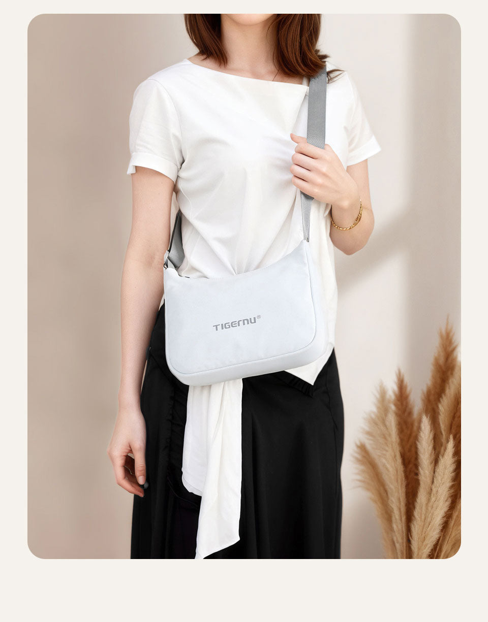 Tigernu High Quality Fashion Lady Cross Body Bag Lightweight Waterproof Nylon Sling Bags Adjustable Strap Zipper for Women