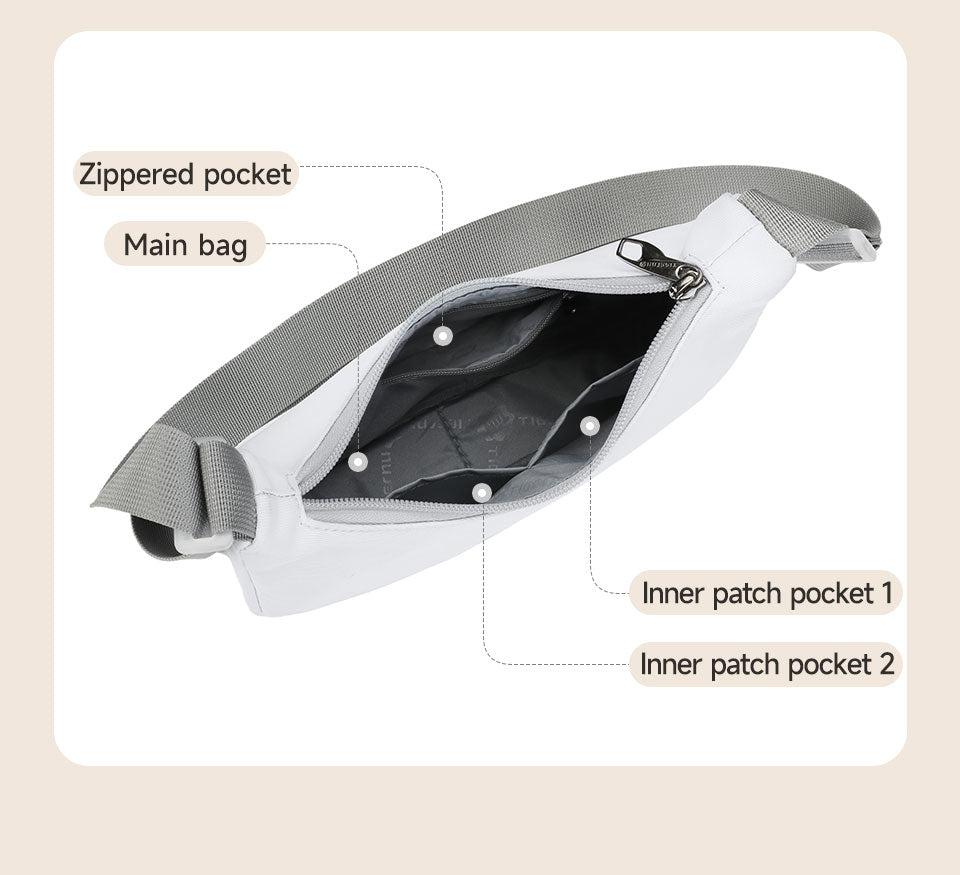 Tigernu High Quality Fashion Lady Cross Body Bag Lightweight Waterproof Nylon Sling Bags Adjustable Strap Zipper for Women