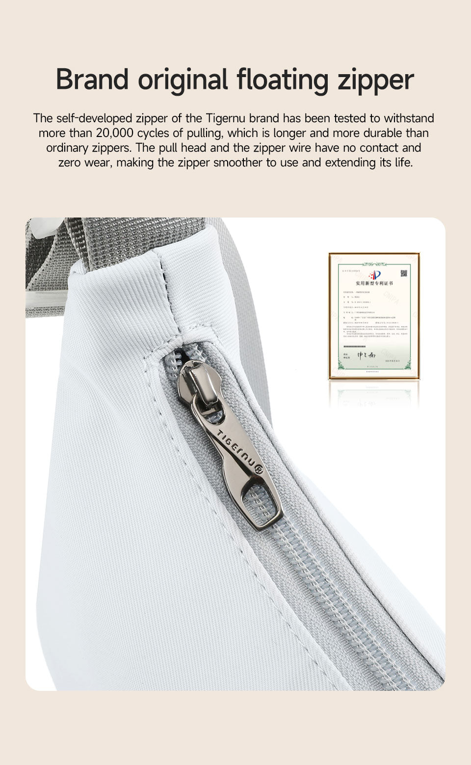 Tigernu High Quality Fashion Lady Cross Body Bag Lightweight Waterproof Nylon Sling Bags Adjustable Strap Zipper for Women