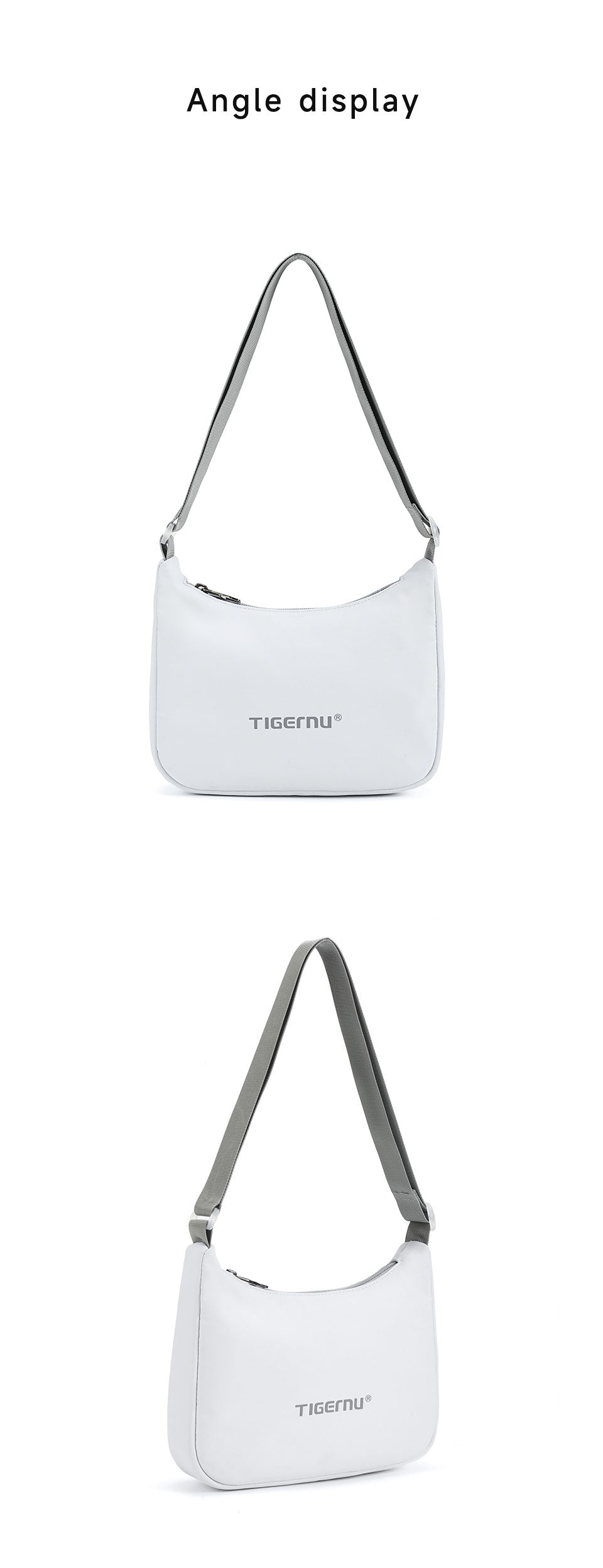 Tigernu High Quality Fashion Lady Cross Body Bag Lightweight Waterproof Nylon Sling Bags Adjustable Strap Zipper for Women
