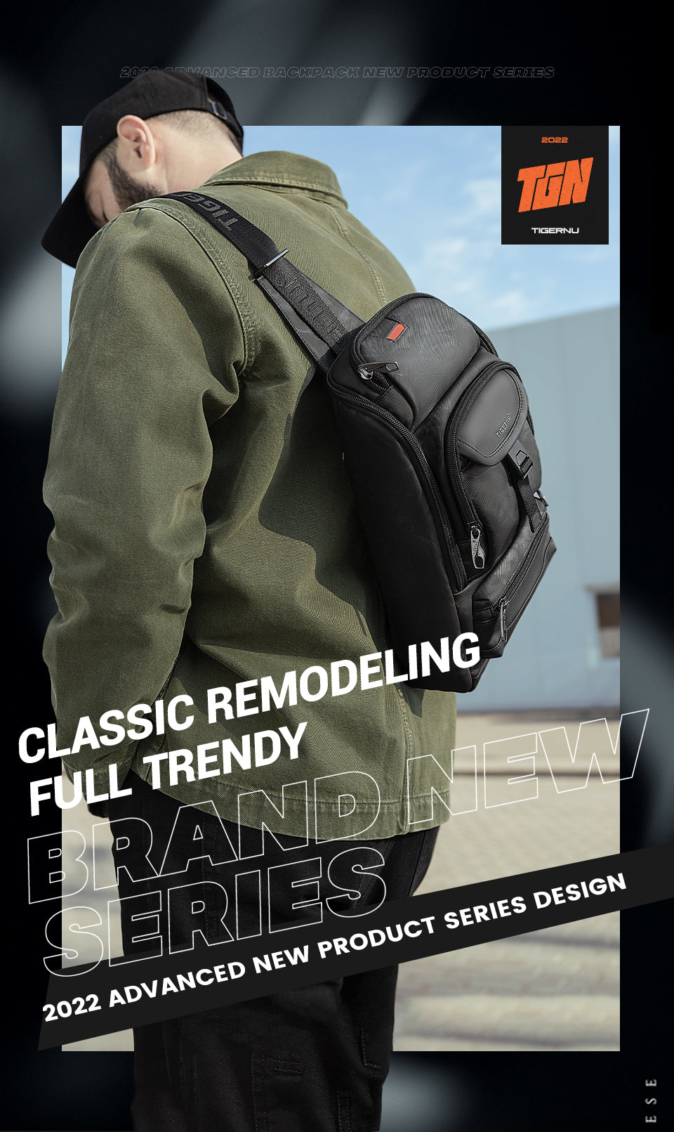 TIGERNU Large Capacity 9.7 Inch Nylon Lightweight Wear-Resistant Waterproof Outdoor Sports Men's Messenger Bag Crossbody Bags