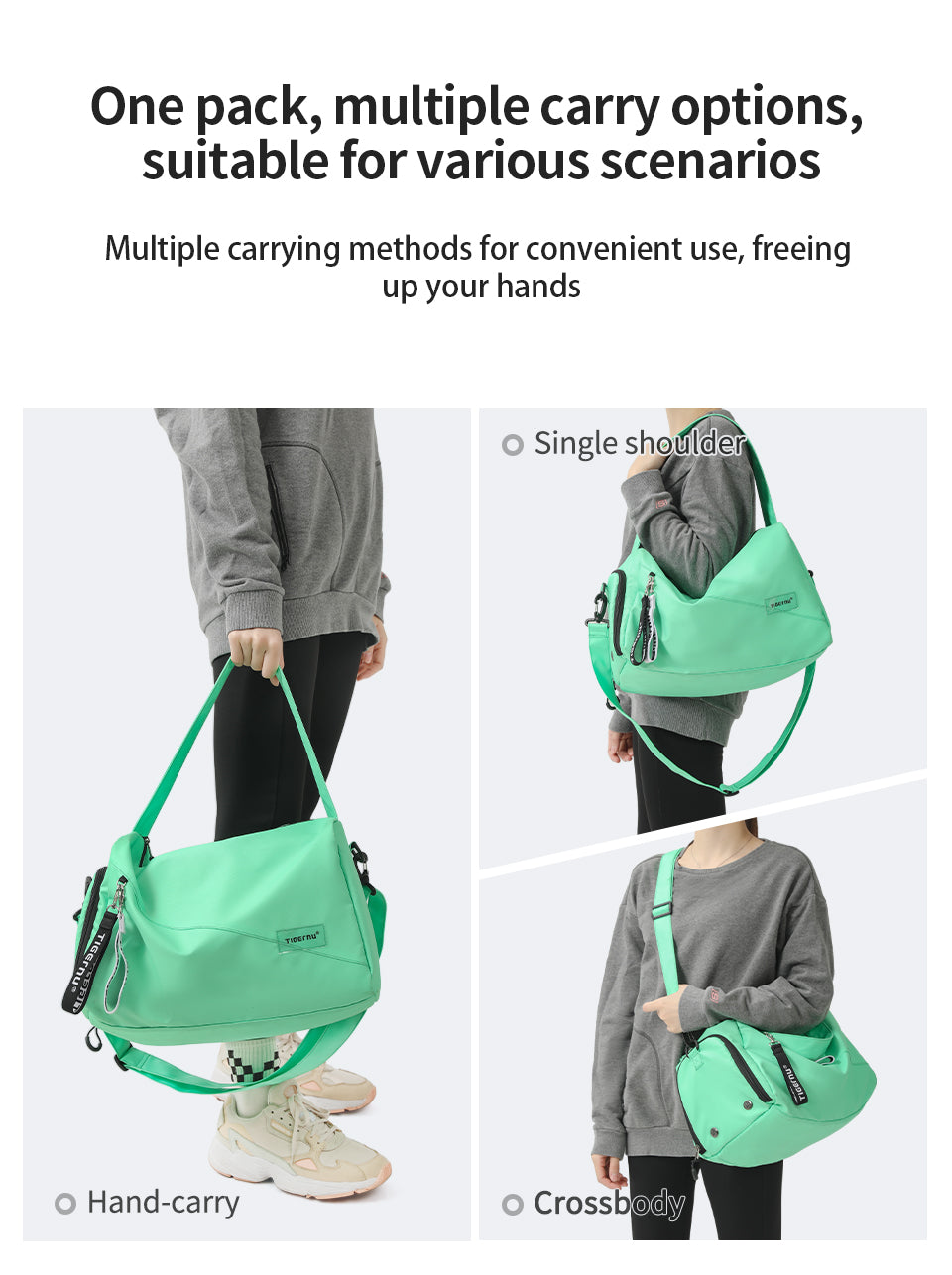 Tigernu High-end Leisure Sport Backpack Wholesale Hot Sell Factory Fast Delivery Waterproof Large Capacity Sport Gym Bag With Shoes Bag