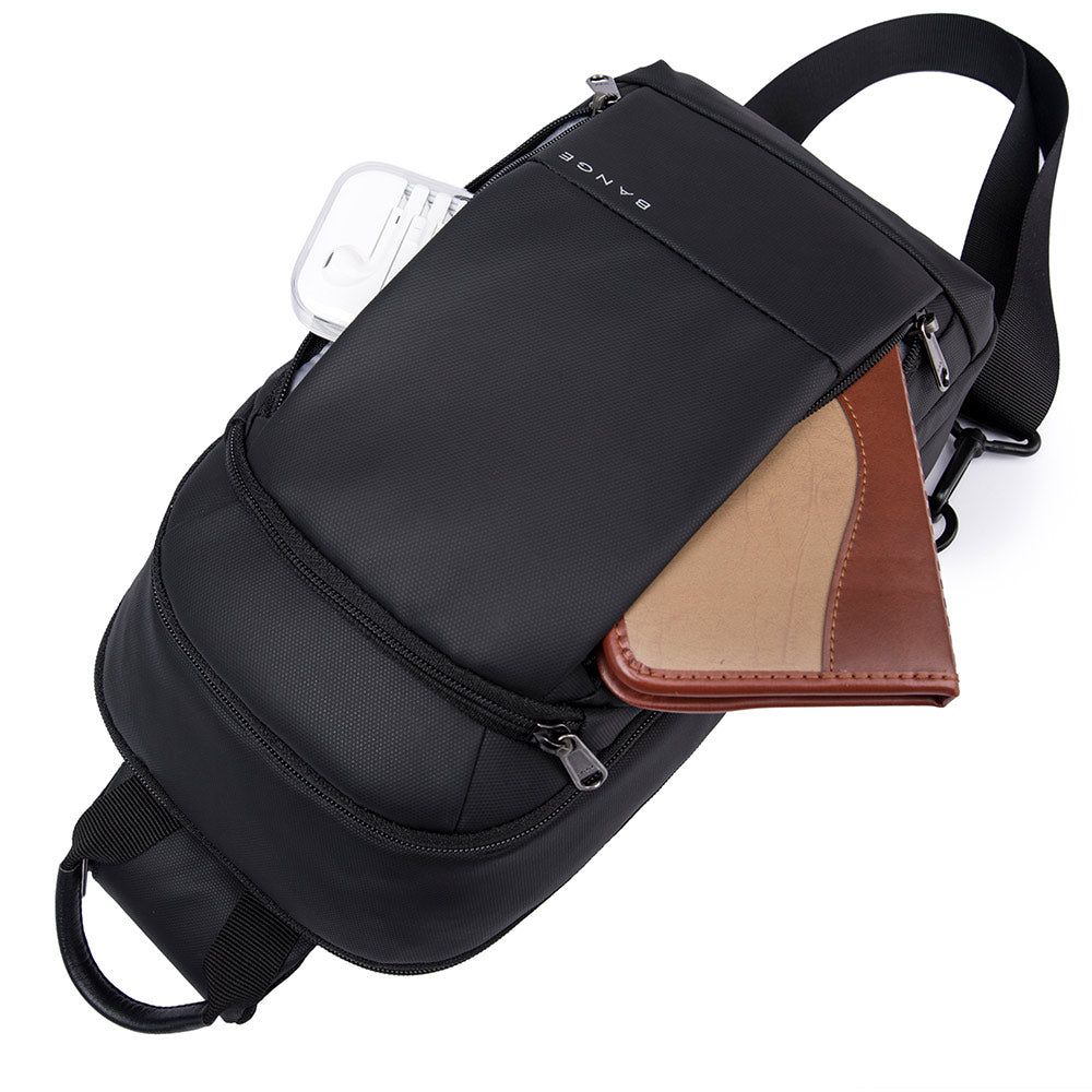 waterproof shoulder crossbody sport cross body cheap men shoulder korean custom anti theft men sling bag