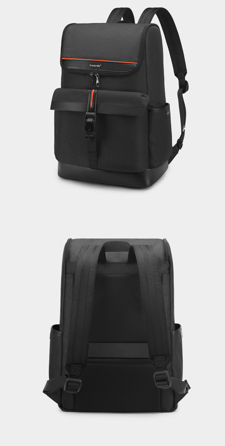 Tigernu 15.6 inch roll top bagpack man multifunctional travel bag for college boys
