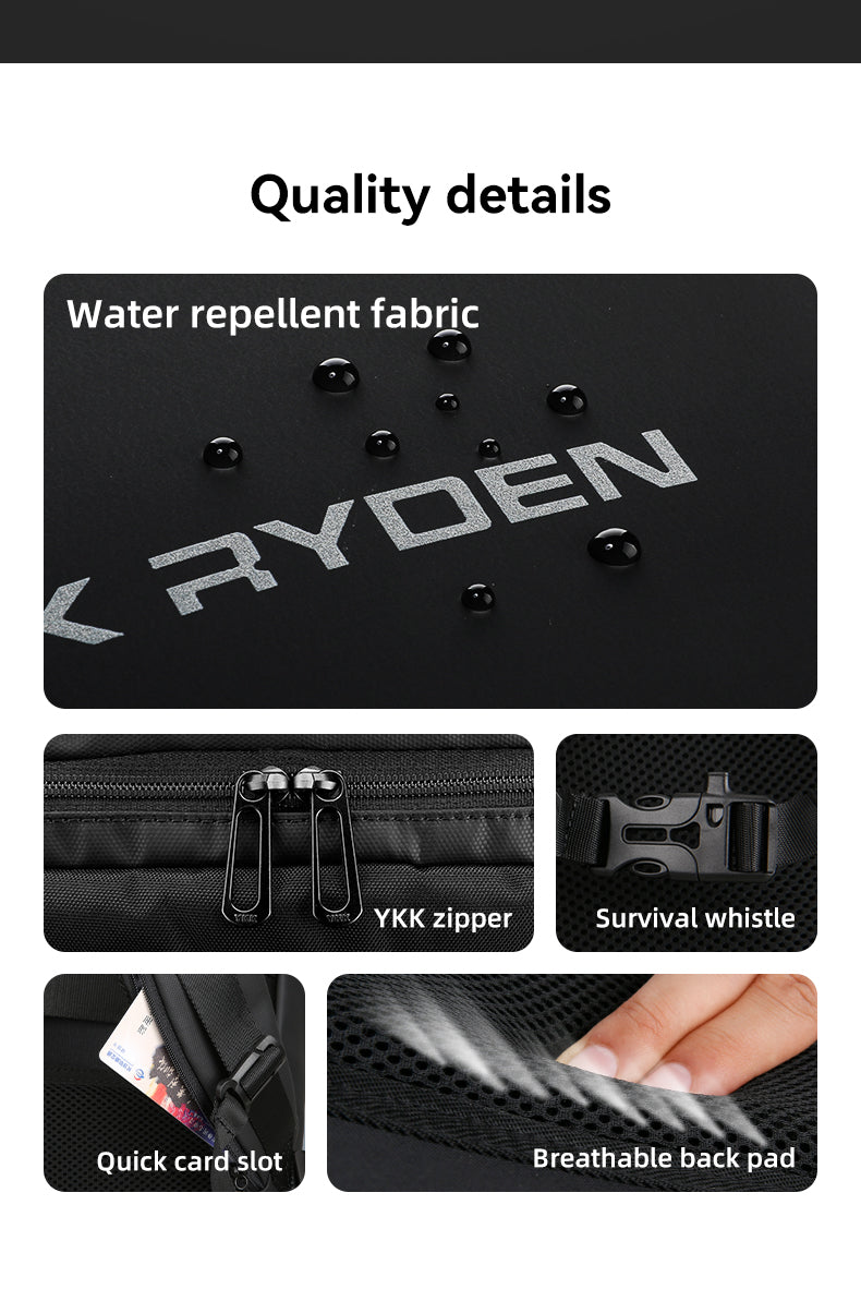 Ryden Backpack Bag Manufacturer Men Mochila De Viaje 17 Inch Laptop Backpacks Anti-theft