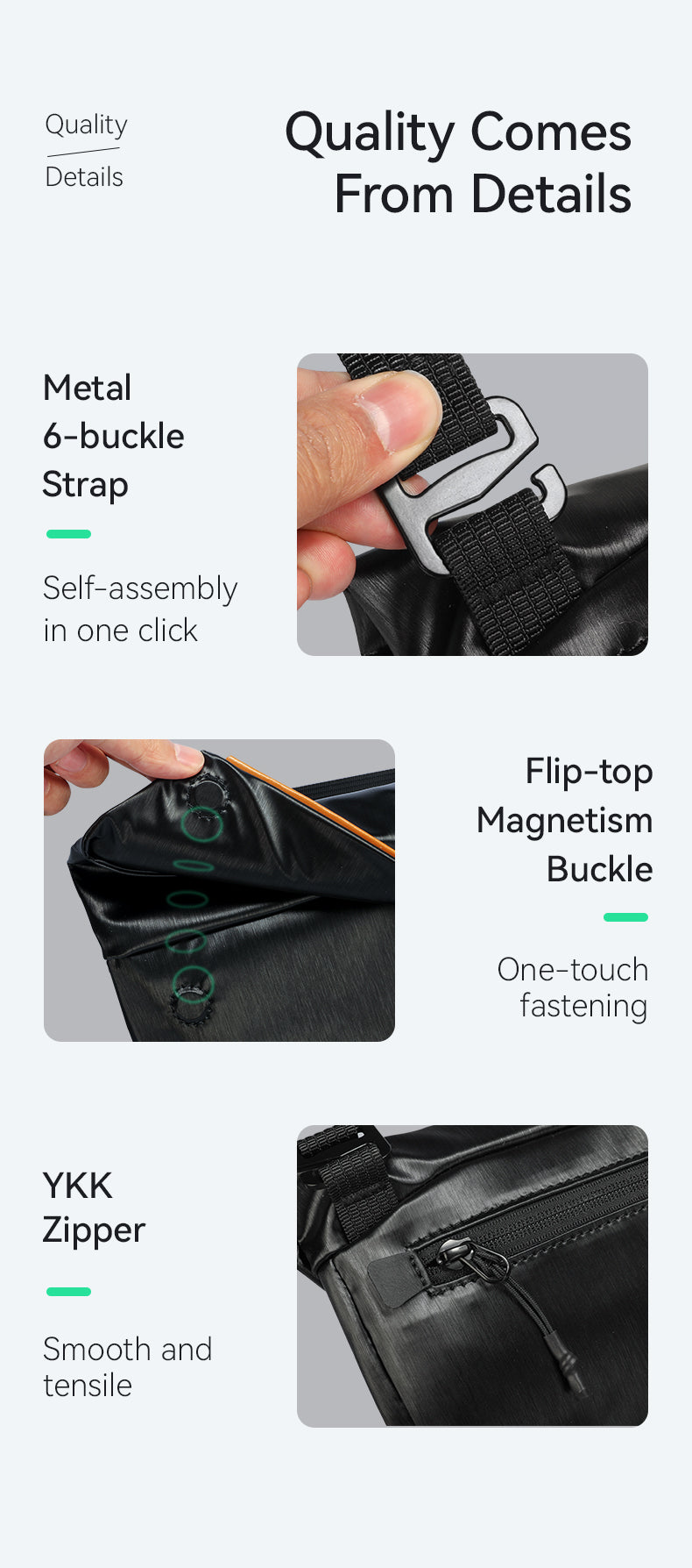 Mark Ryden Factory Hot Sale Waterproof Fashion Sports Men's Crossbody Bag Shoulder Anti-theft Satchel Chest Hanging Bag