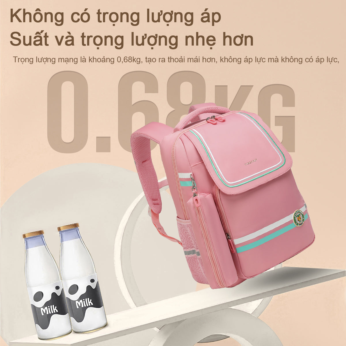 Tigernu High Quality Lightweight Waterproof Student Backpack Large Capacity Oxford Spine Protection Zipper Breathable Safe for Campus