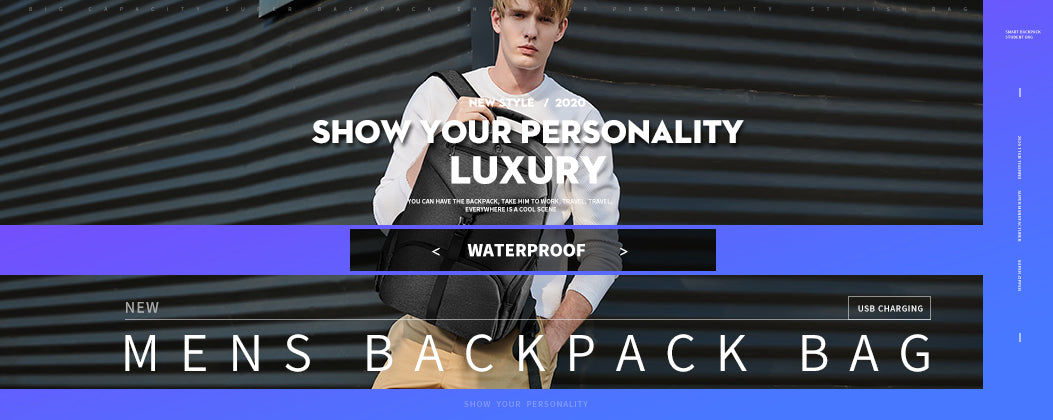 Tigernu Smart Storage Multicolor Backpack 14inch Ergonomic Waterproof Men's Outdoor Bag Men's Backpacks Backpack for Men