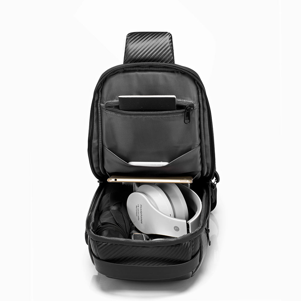unisex polyester waterproof unique wholesale anti theft crossbody men sling bags