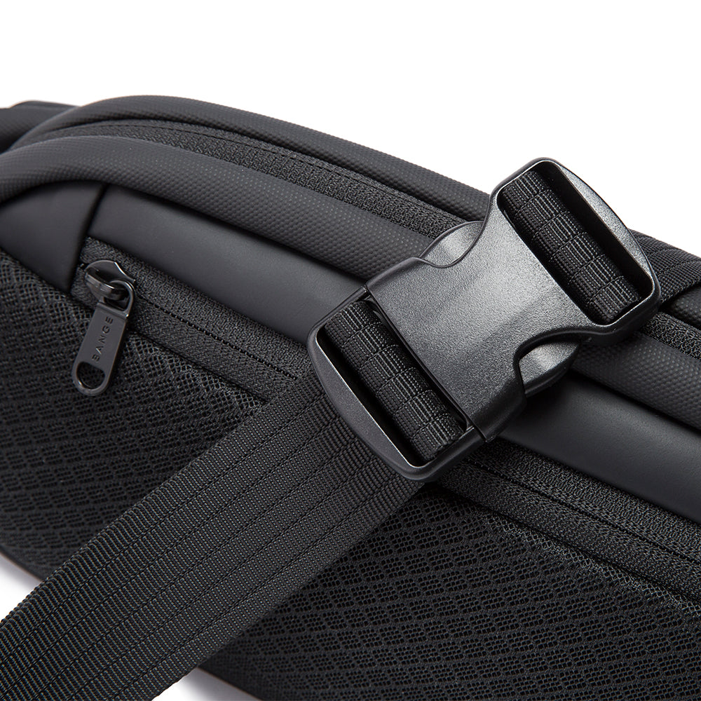 stylish waterproof black men crossbody bags sling custom sling bag men korean style sling bag