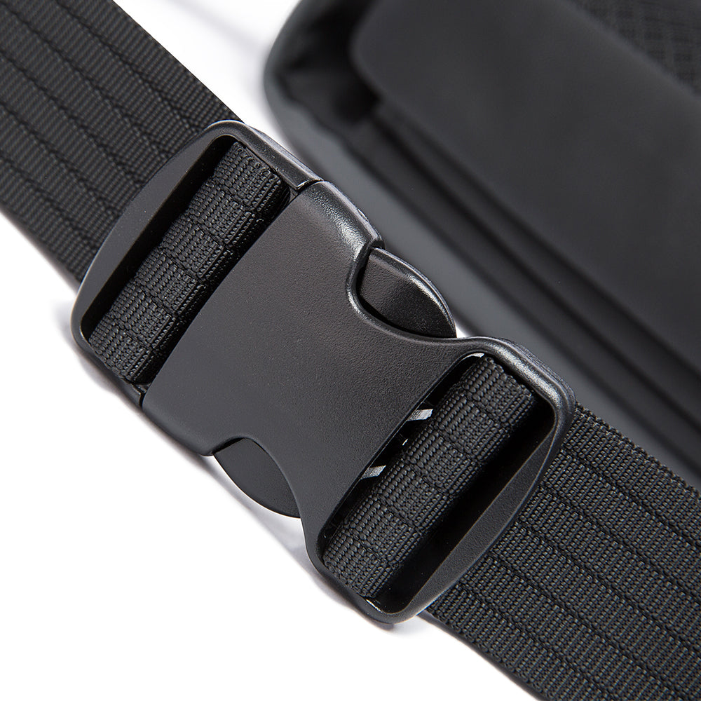 stylish waterproof black men crossbody bags sling custom sling bag men korean style sling bag