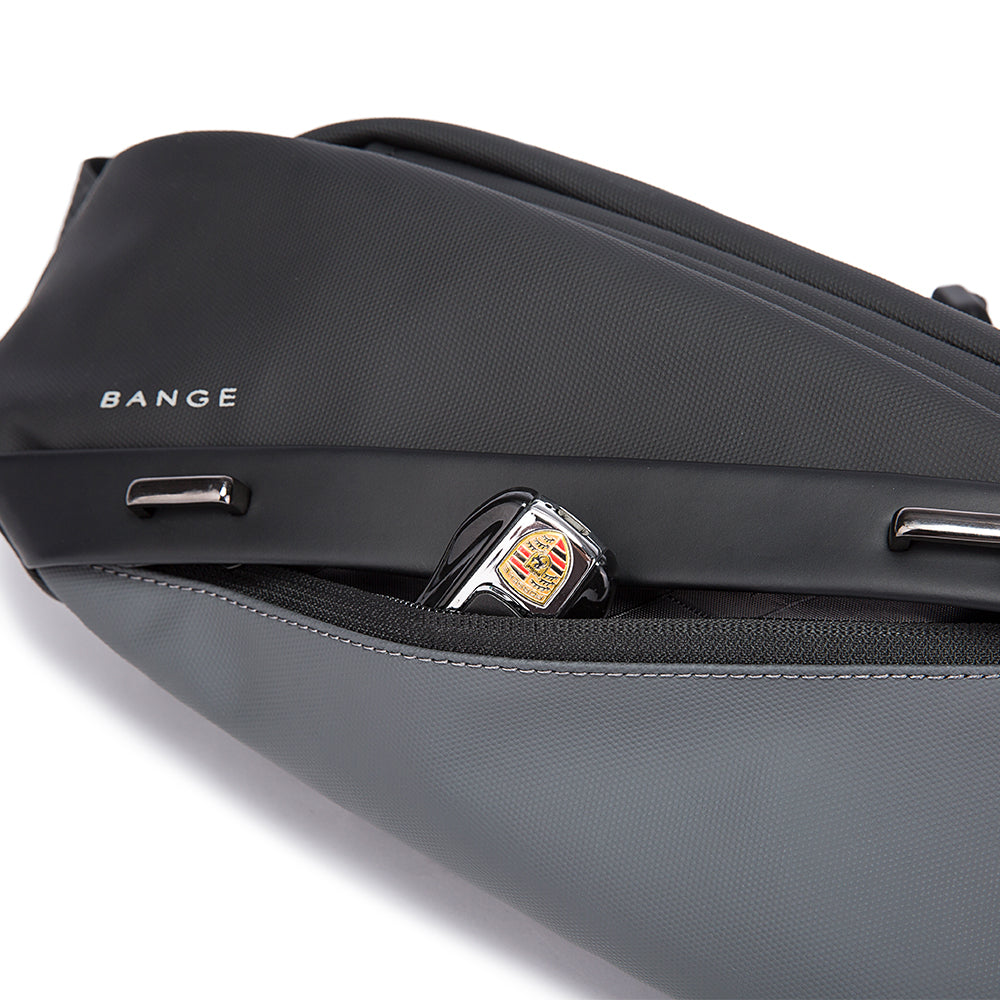 stylish waterproof black men crossbody bags sling custom sling bag men korean style sling bag