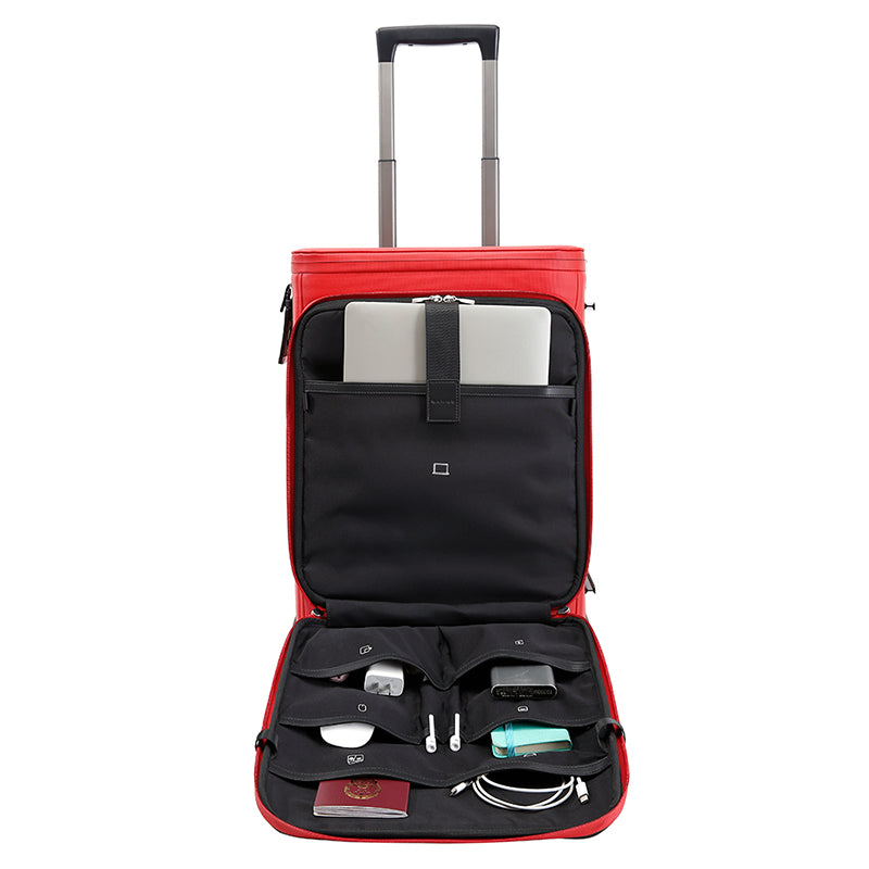 Bange Unisex 360 Degree Silent Glide Wheels TSA Lock Premium 20inch Carry on Multifunction Travel Luggage