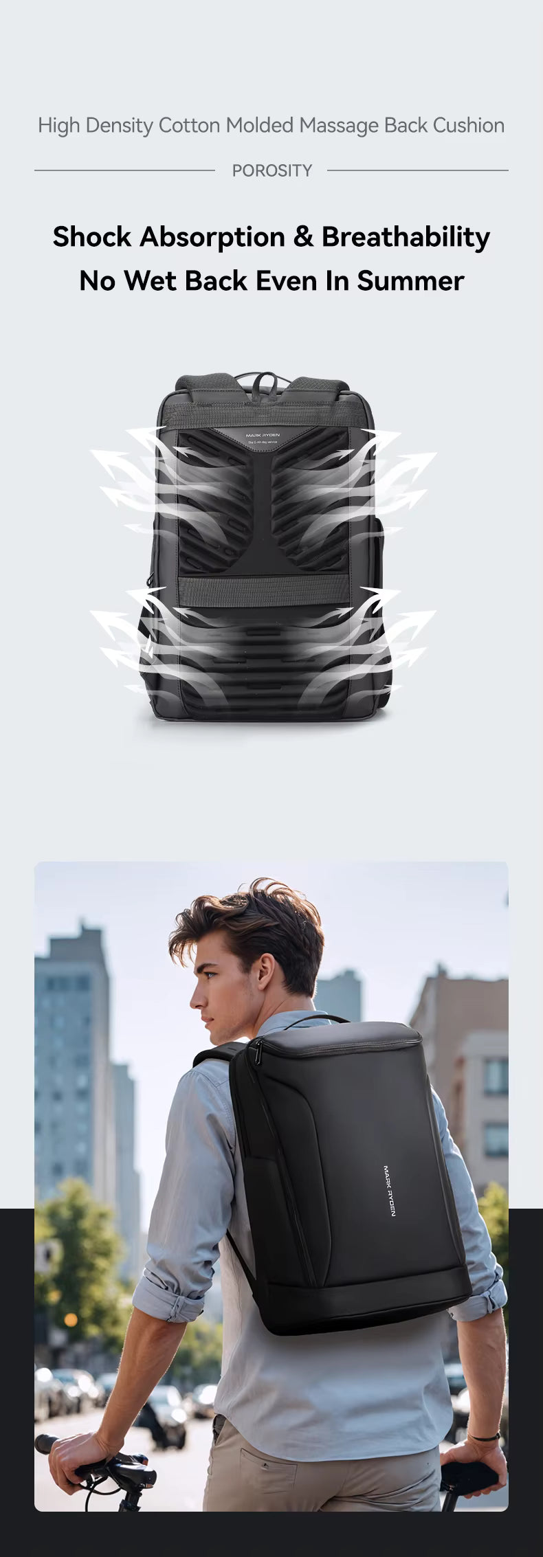 Mark Ryden Factory WholesaleBackpacks Men's Travel Bags Laptop Backpacks Anti-theft Customisable Laptop Bags