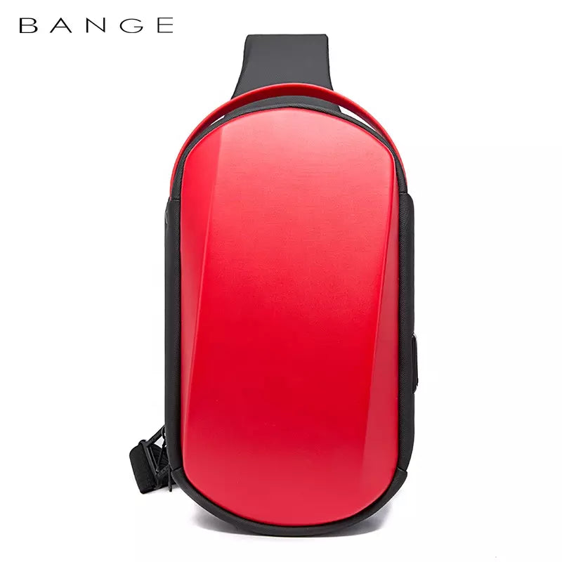 BANGE usb men travel outdoor waterproof portable men small shoulder crossbody sling bag crossbody sling bag