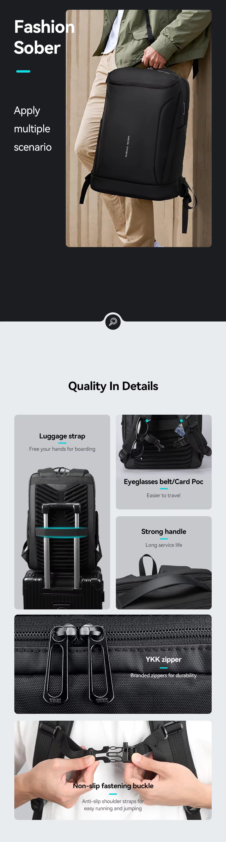 Mark Ryden Factory WholesaleBackpacks Men's Travel Bags Laptop Backpacks Anti-theft Customisable Laptop Bags