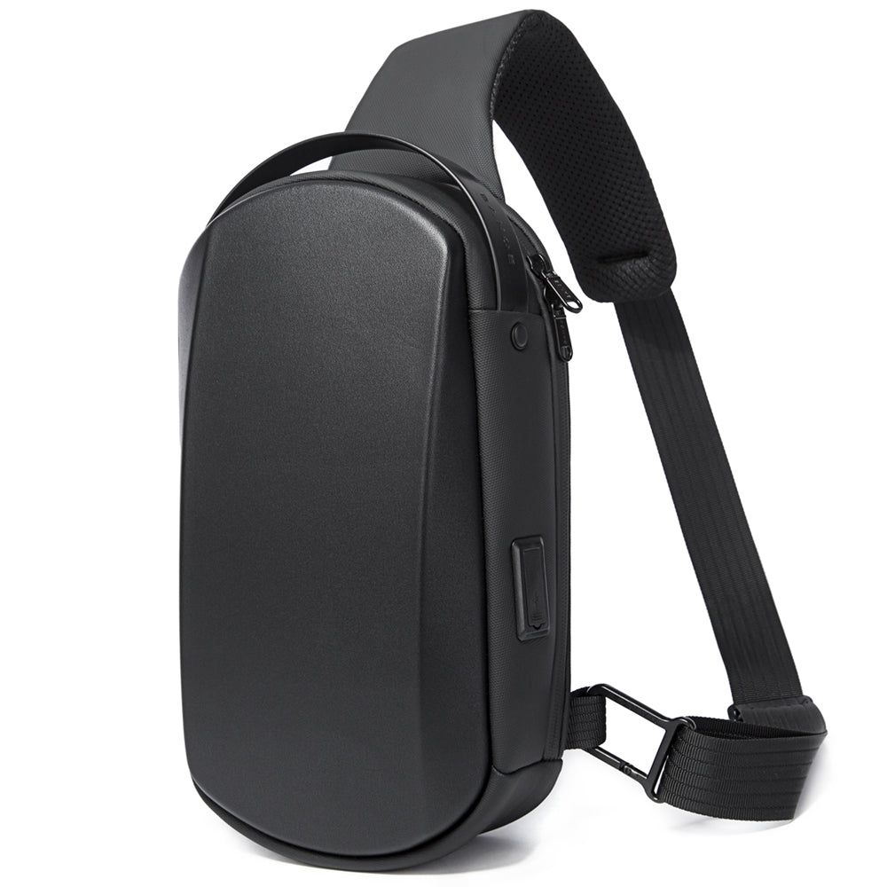 BANGE usb men travel outdoor waterproof portable men small shoulder crossbody sling bag crossbody sling bag