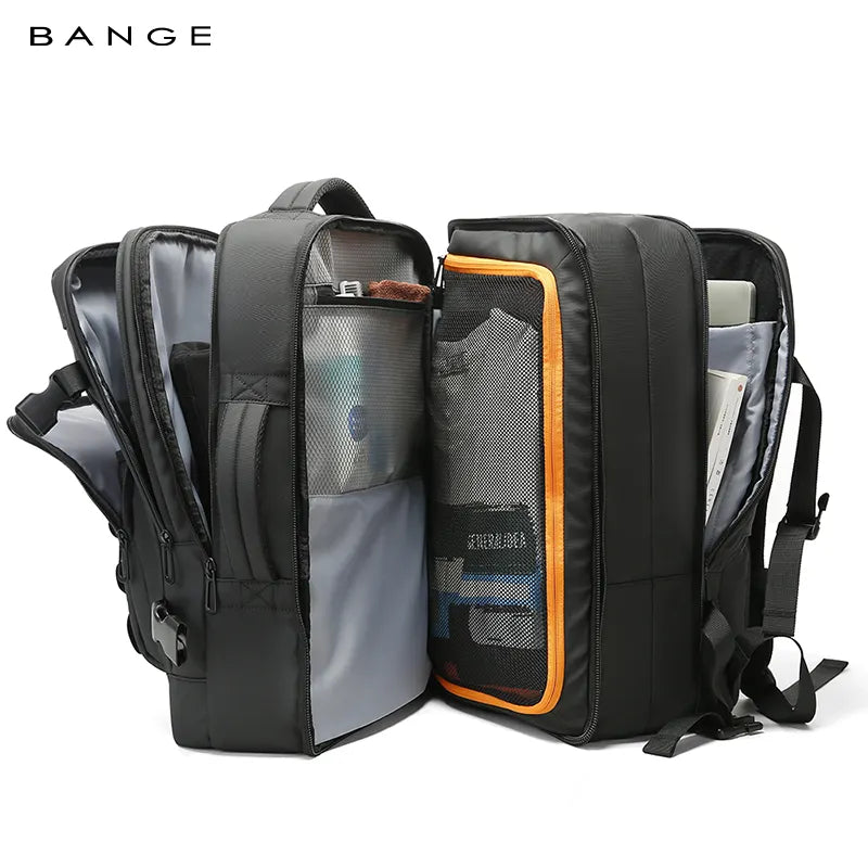 Design Multifunction Business Expandable Travel Men Waterproof Laptop Backpack