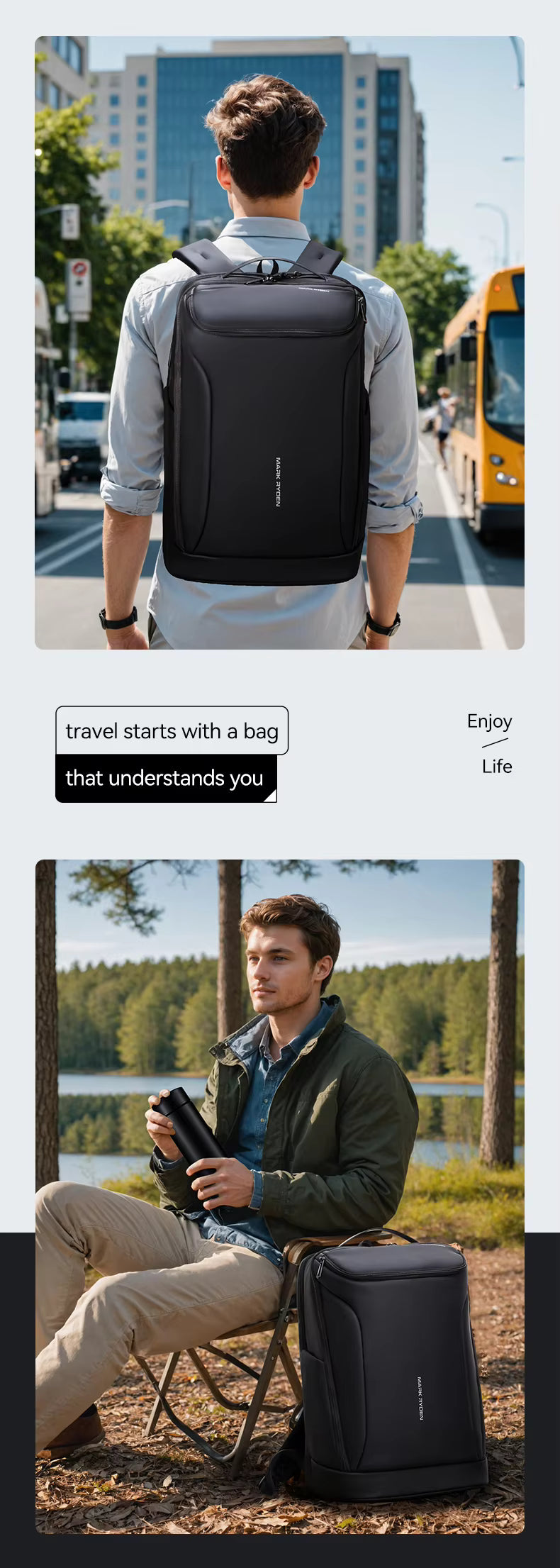 Mark Ryden Factory WholesaleBackpacks Men's Travel Bags Laptop Backpacks Anti-theft Customisable Laptop Bags