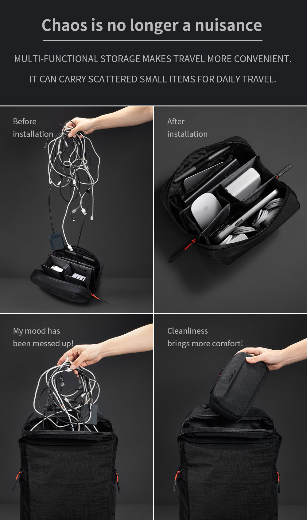 Kingsons Essential Data Storage Travel Bag,