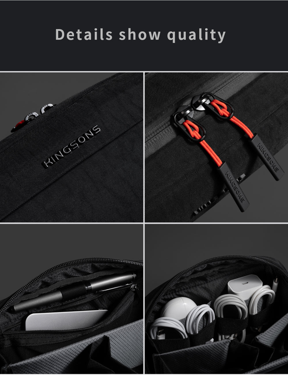 Kingsons Essential Data Storage Travel Bag,