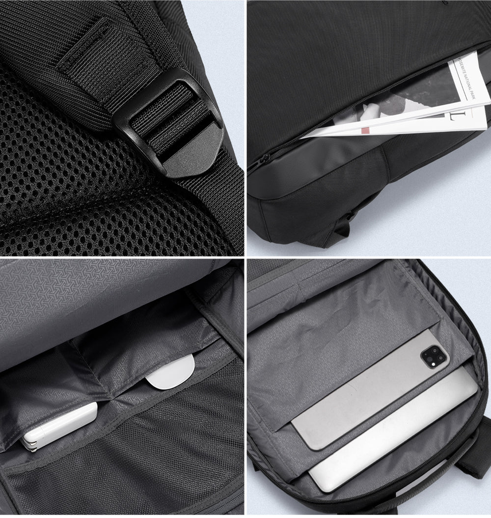 Kingsons Large Capacity Durable Business Laptop Backpack Leather Laptop Backpack Custom logo Waterproof Backpack School Bags