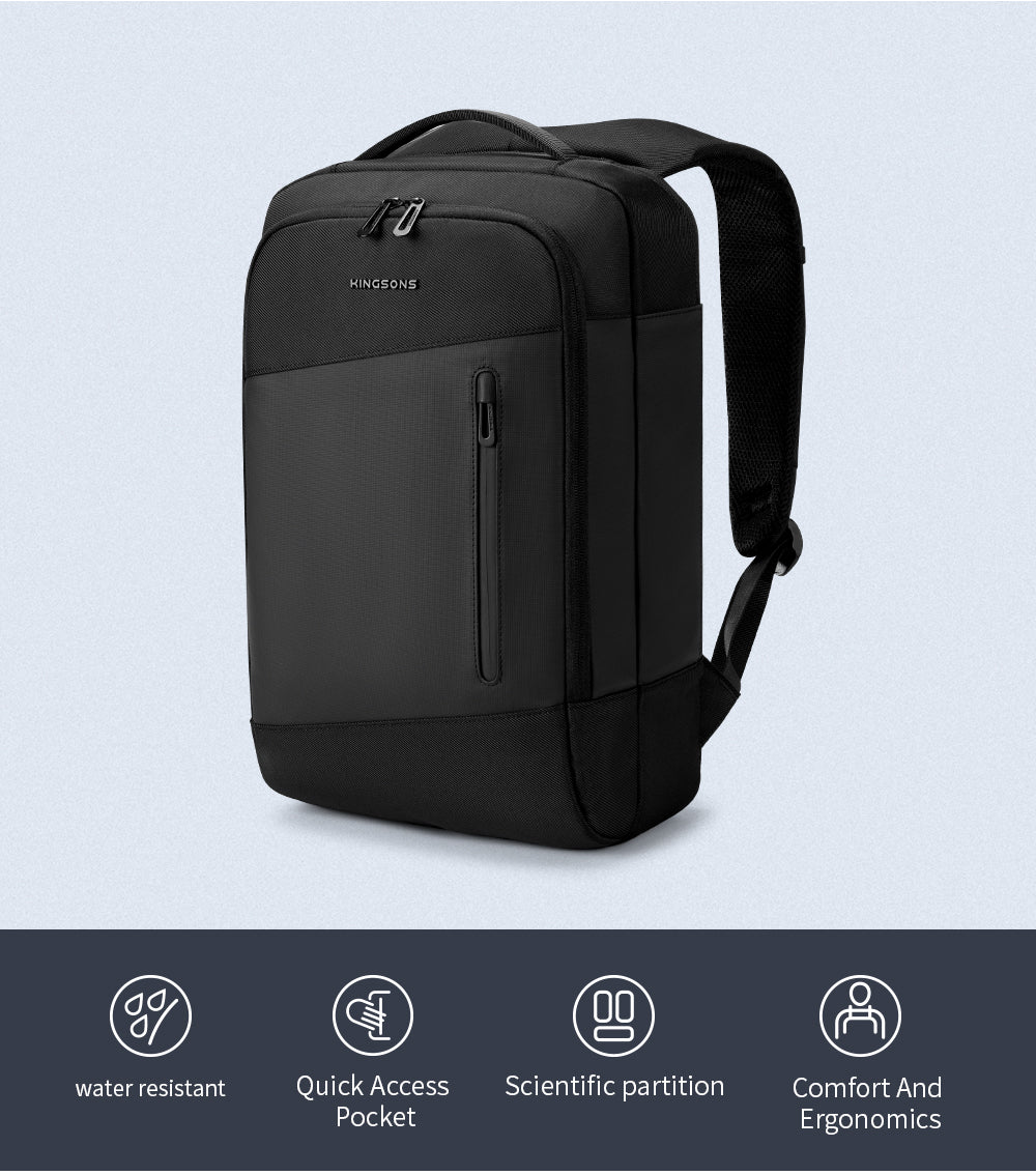 Kingsons Durable Business Laptop Backpack Leather