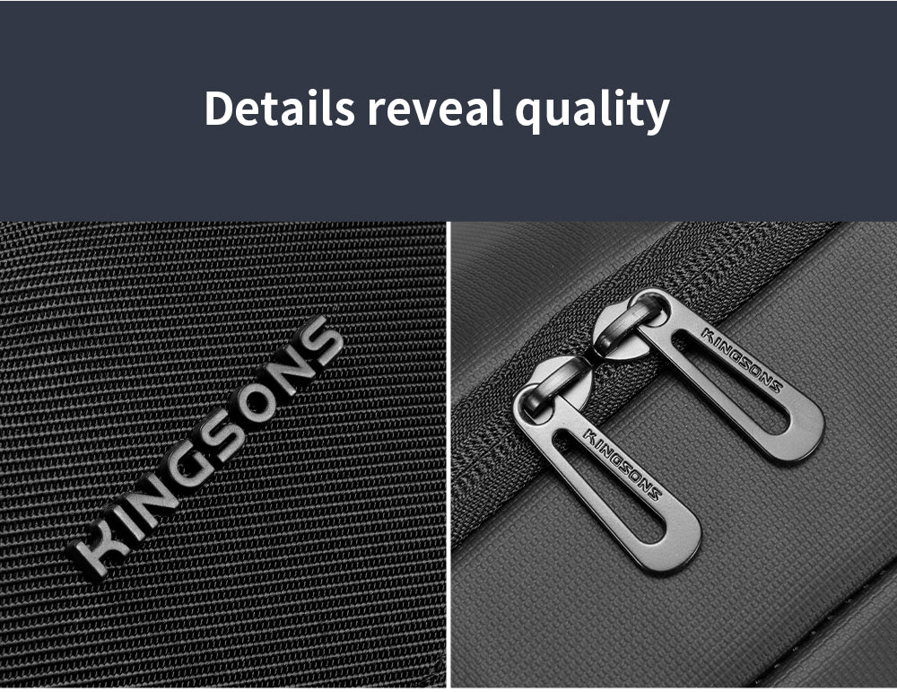 Kingsons Durable Business Laptop Backpack Leather