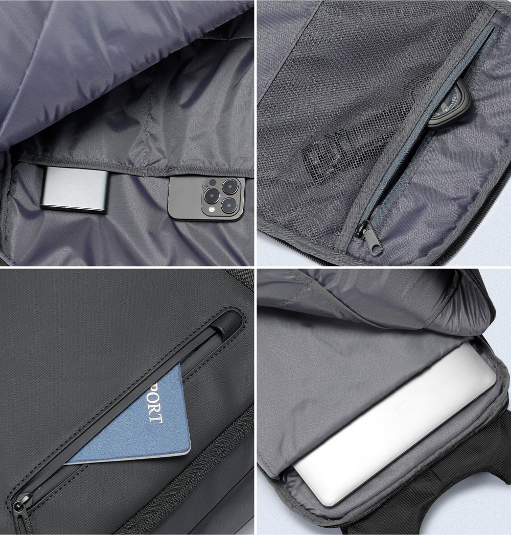 Kingsons Durable Business Laptop Backpack Leather