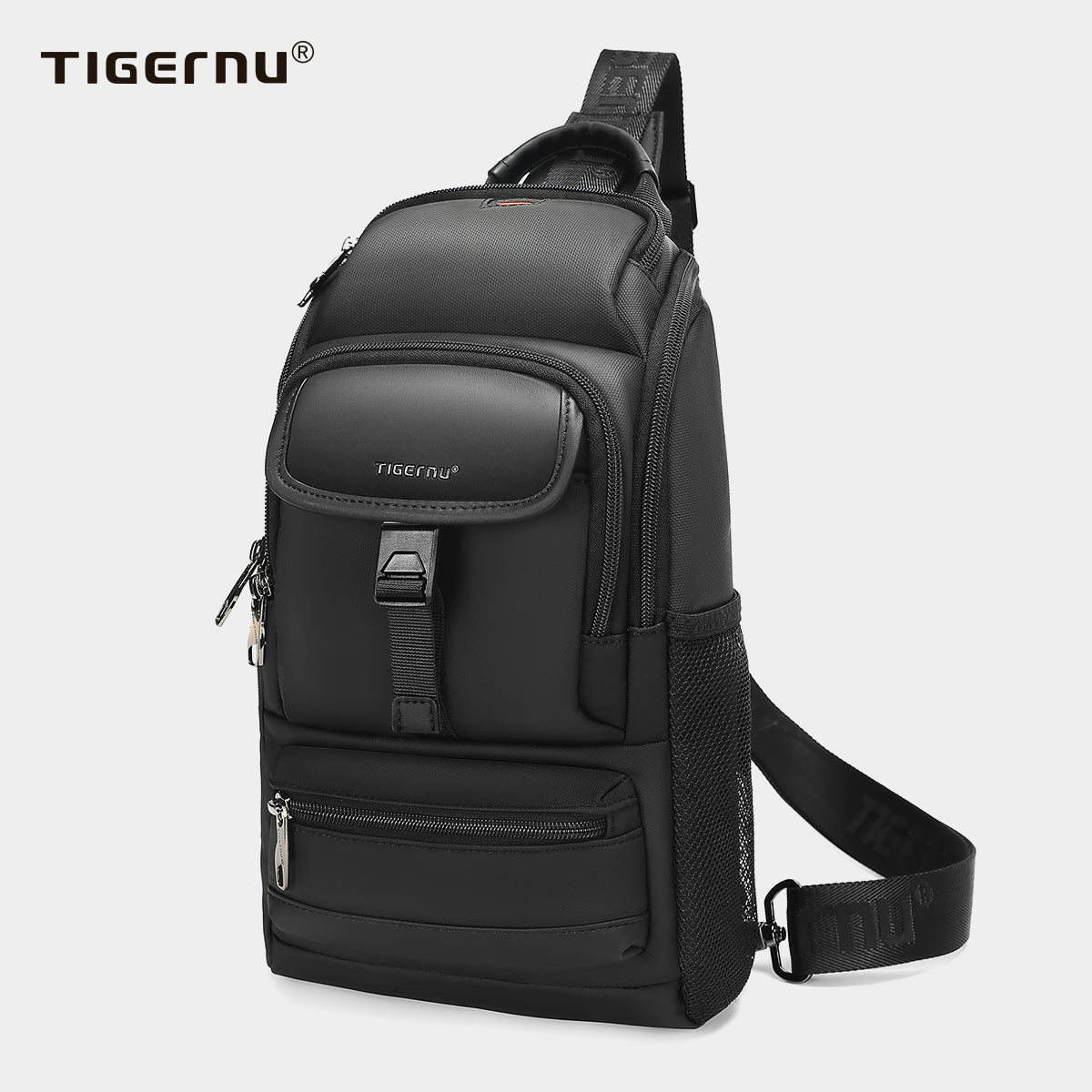 TIGERNU Large Capacity 9.7 Inch Nylon Lightweight Wear-Resistant Waterproof Outdoor Sports Men's Messenger Bag Crossbody Bags