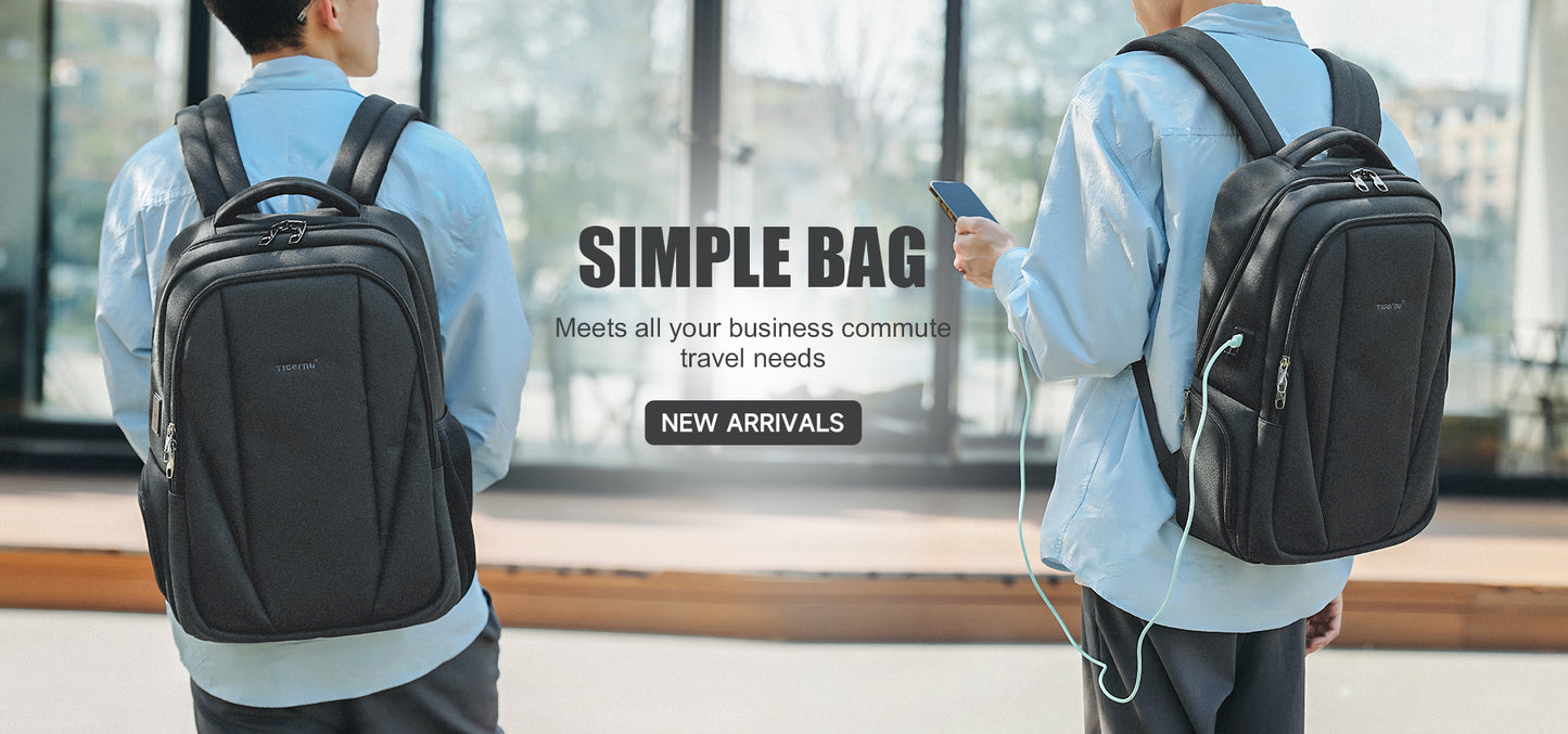 Tigernu High Quality Wholesale 15.6 Inch Computer Compartment Nylon USB Breathable Lightweight Waterproof Outdoor Travel Bag