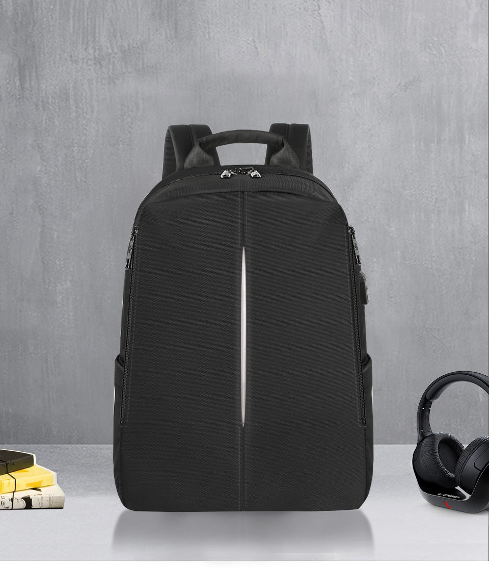 Tigernu Mens Backpack Bag Fit 15.6 Inch Laptop USB Recharging Travel Male Bag Anti-thief Student Bag