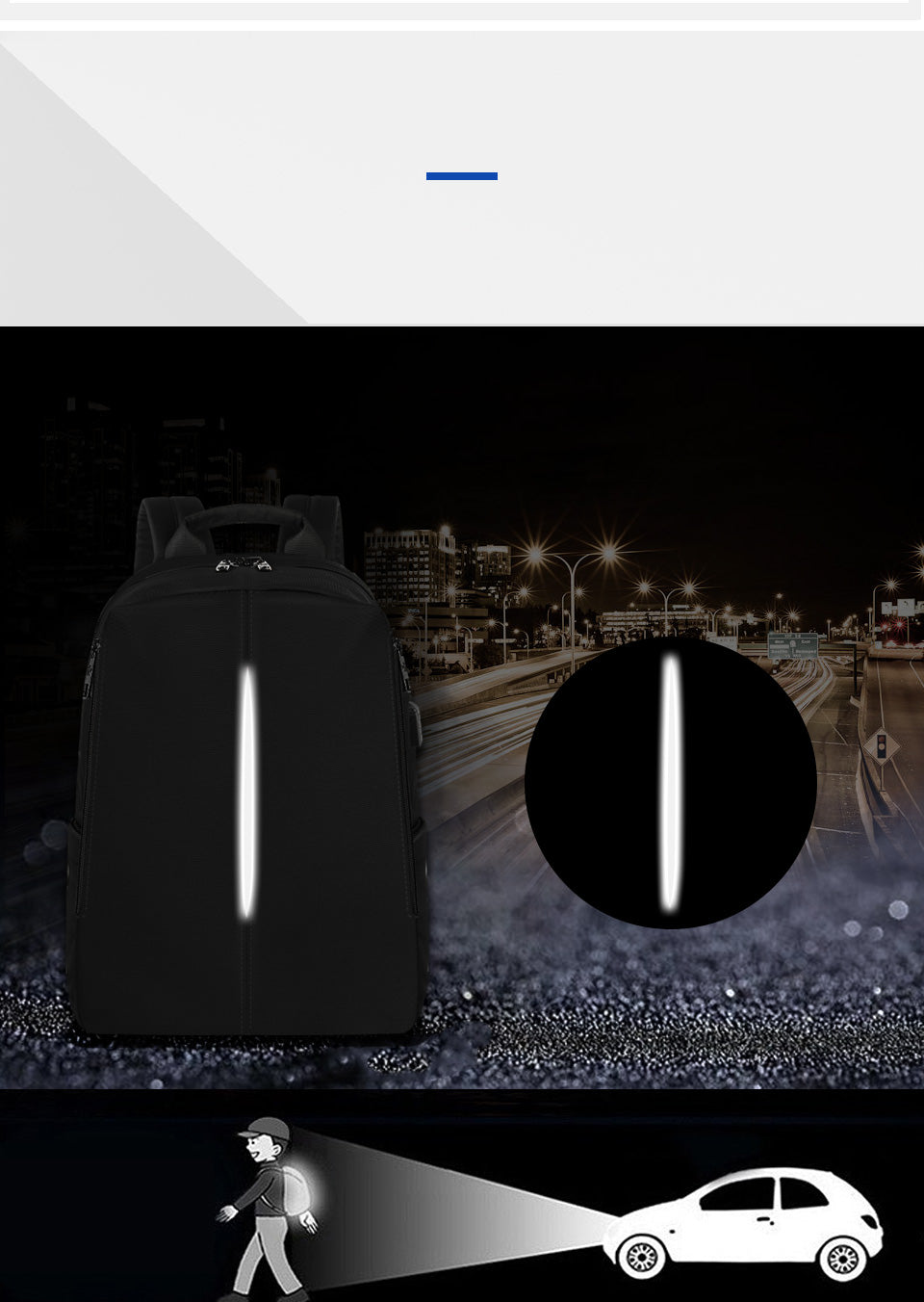Tigernu Mens Backpack Bag Fit 15.6 Inch Laptop USB Recharging Travel Male Bag Anti-thief Student Bag