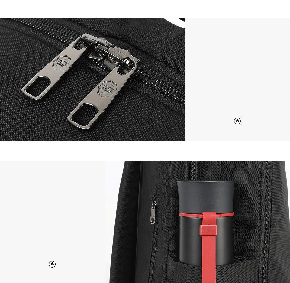 Tigernu Mens Backpack Bag Fit 15.6 Inch Laptop USB Recharging Travel Male Bag Anti-thief Student Bag