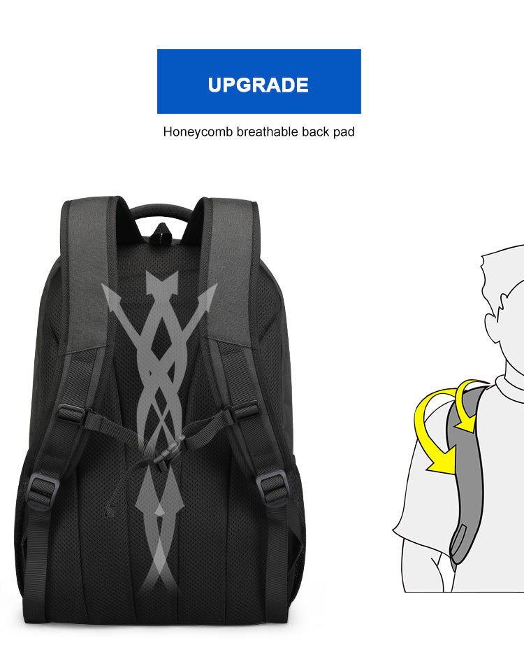Tigernu High Quality Large Capacity Waterproof Polyester Men Backpack Travel Backpack Outdoor Business Laptop Bag Backpack