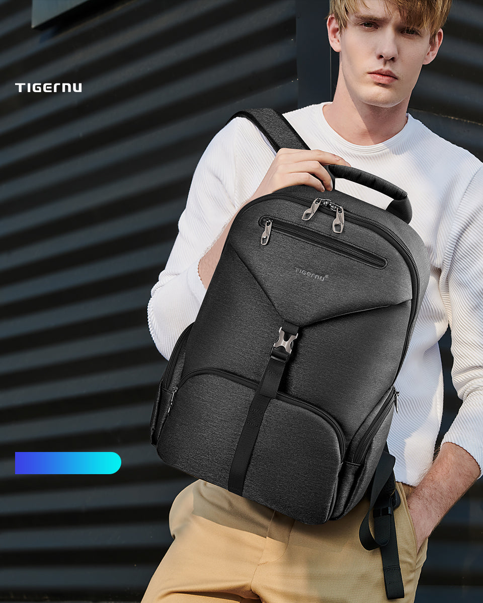 Tigernu Smart Storage Multicolor Backpack 14inch Ergonomic Waterproof Men's Outdoor Bag Men's Backpacks Backpack for Men