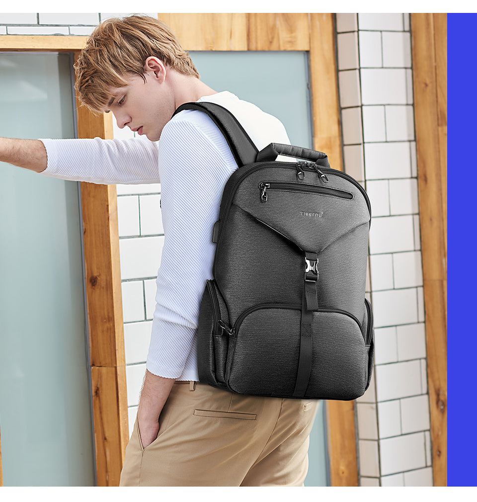 Tigernu Smart Storage Multicolor Backpack 14inch Ergonomic Waterproof Men's Outdoor Bag Men's Backpacks Backpack for Men