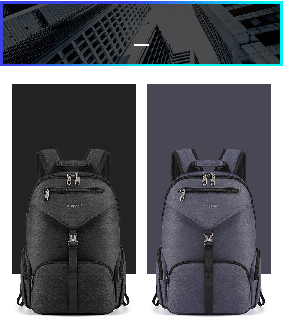 Tigernu Smart Storage Multicolor Backpack 14inch Ergonomic Waterproof Men's Outdoor Bag Men's Backpacks Backpack for Men