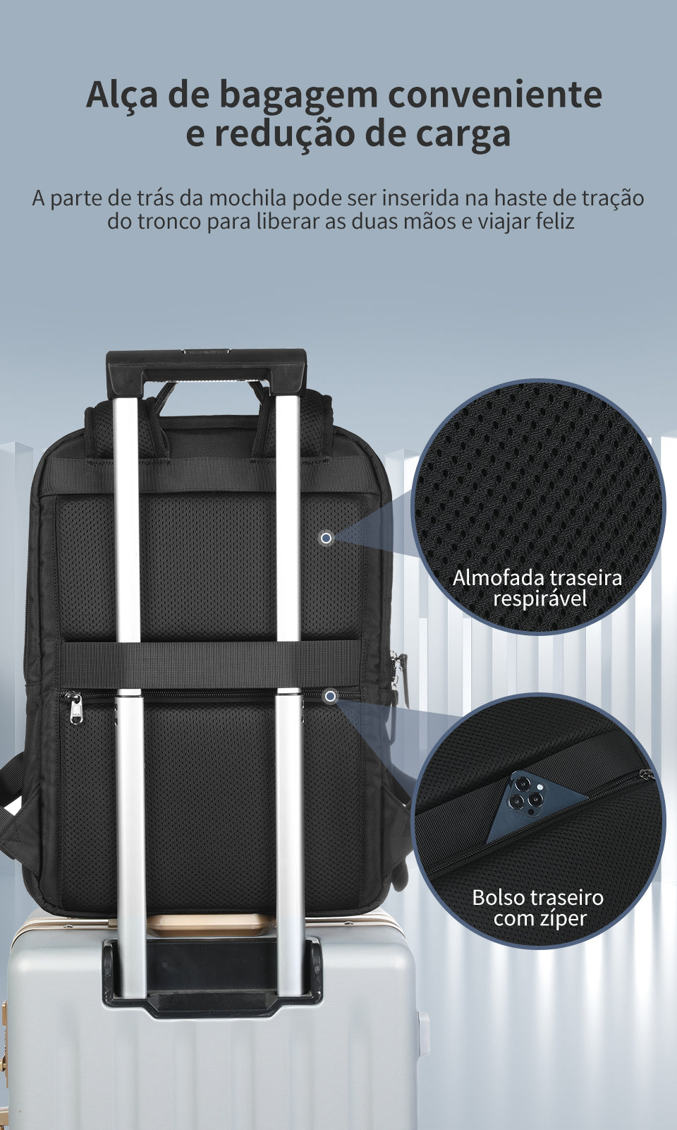 Tigernu Fashion Daily Portable Lightweight Laptop Bag Nylon S-Shaped Ergonomic Dynamic Expansion Men's Backpacks Backpack for Men