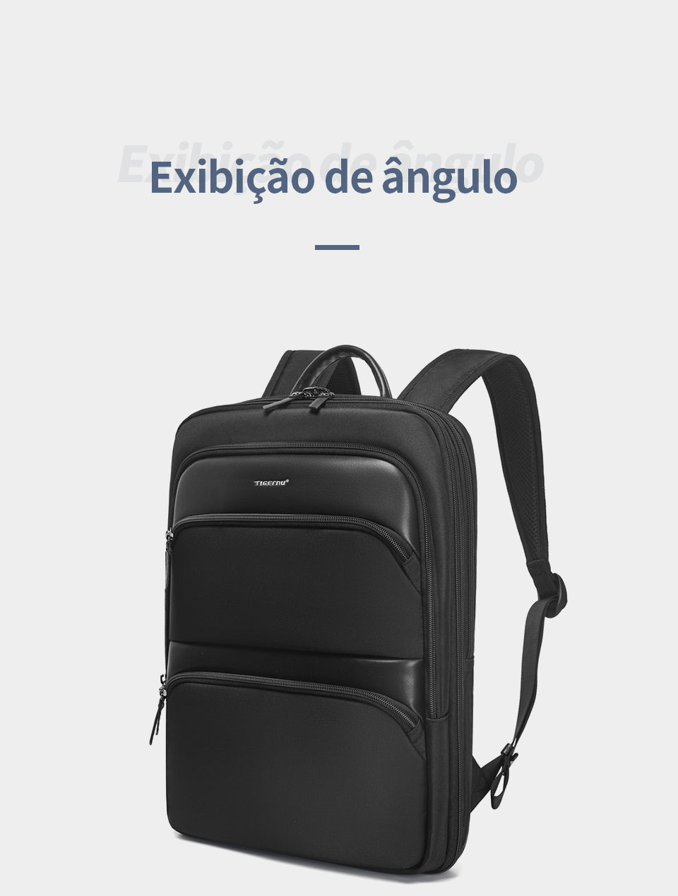 Tigernu Fashion Daily Portable Lightweight Laptop Bag Nylon S-Shaped Ergonomic Dynamic Expansion Men's Backpacks Backpack for Men